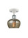 Ballston One Light Semi-Flush Mount in White Polished Chrome (405|516-1C-WPC-G96)