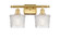 Ballston Two Light Bath Vanity in Satin Gold (405|516-2W-SG-G402)