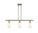 Ballston LED Island Pendant in Antique Brass (405|516-3I-AB-G801-LED)