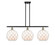 Ballston Three Light Island Pendant in Black Antique Brass (405|516-3I-BAB-G121-10RW)