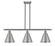 Ballston LED Island Pendant in Black Antique Brass (405|516-3I-BAB-MBC-8-BK-LED)