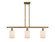 Ballston Three Light Island Pendant in Brushed Brass (405|516-3I-BB-G341)