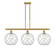 Ballston Three Light Island Pendant in Satin Gold (405|516-3I-SG-G122-10RW)