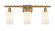 Ballston Three Light Bath Vanity in Brushed Brass (405|516-3W-BB-G801)