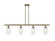 Ballston Four Light Island Pendant in Antique Brass (405|516-4I-AB-G802)