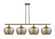 Ballston Four Light Island Pendant in Brushed Brass (405|516-4I-BB-G96-L)
