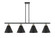 Ballston LED Island Pendant in Matte Black (405|516-4I-BK-MBC-12-BK-LED)
