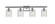 Ballston LED Bath Vanity in Polished Chrome (405|516-4W-PC-G1113-LED)