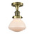 Franklin Restoration LED Semi-Flush Mount in Antique Brass (405|517-1CH-AB-G321-LED)