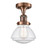 Franklin Restoration One Light Semi-Flush Mount in Antique Copper (405|517-1CH-AC-G324)