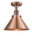 Franklin Restoration LED Semi-Flush Mount in Antique Copper (405|517-1CH-AC-M10-AC-LED)
