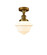 Franklin Restoration One Light Semi-Flush Mount in Brushed Brass (405|517-1CH-BB-G531)