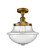 Franklin Restoration LED Semi-Flush Mount in Brushed Brass (405|517-1CH-BB-G544-LED)