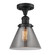 Franklin Restoration One Light Semi-Flush Mount in Matte Black (405|517-1CH-BK-G43)