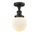 Franklin Restoration One Light Semi-Flush Mount in Oil Rubbed Bronze (405|517-1CH-OB-G201-6)