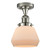 Franklin Restoration One Light Semi-Flush Mount in Polished Nickel (405|517-1CH-PN-G171)