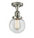 Franklin Restoration One Light Semi-Flush Mount in Polished Nickel (405|517-1CH-PN-G202-6)