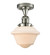 Franklin Restoration LED Semi-Flush Mount in Polished Nickel (405|517-1CH-PN-G531-LED)