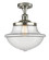 Franklin Restoration One Light Semi-Flush Mount in Polished Nickel (405|517-1CH-PN-G542)