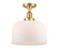 Franklin Restoration One Light Semi-Flush Mount in Satin Gold (405|517-1CH-SG-G71-L)