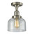 Franklin Restoration LED Semi-Flush Mount in Brushed Satin Nickel (405|517-1CH-SN-G74-LED)