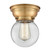 Franklin Restoration One Light Flush Mount in Brushed Brass (405|623-1F-BB-G202-6)