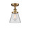 Ballston Urban One Light Semi-Flush Mount in Brushed Brass (405|916-1C-BB-G62)