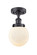 Ballston Urban One Light Semi-Flush Mount in Matte Black (405|916-1C-BK-G201-6)