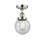 Ballston Urban LED Semi-Flush Mount in Polished Nickel (405|916-1C-PN-G204-6-LED)