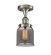 Ballston Urban One Light Semi-Flush Mount in Brushed Satin Nickel (405|916-1C-SN-G53)