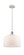 Ballston Urban One Light Mini Pendant in White Polished Chrome (405|916-1P-WPC-G71-L)