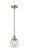 Ballston Urban LED Mini Pendant in Brushed Satin Nickel (405|916-1S-SN-G202-6-LED)
