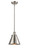 Ballston Urban One Light Mini Pendant in Brushed Satin Nickel (405|916-1S-SN-M13-SN)