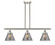 Ballston Urban Three Light Island Pendant in Brushed Satin Nickel (405|916-3I-SN-G43)