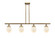 Ballston Urban Four Light Island Pendant in Brushed Brass (405|916-4I-BB-G201-6)