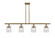 Ballston Urban LED Island Pendant in Brushed Brass (405|916-4I-BB-G52-LED)