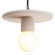 Radiance One Light Pendant in Bisque (102|CER-6320-BIS-CROM-BKCD)
