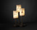 LumenAria Three Light Table Lamp in Dark Bronze (102|FAL-8797-12-DBRZ)