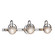 Fusion Three Light Bath Bar in Brushed Nickel (102|FSN-8063-CLOP-NCKL)