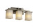 Veneto Luce Three Light Bath Bar in Brushed Nickel (102|GLA-8673-26-WHTW-NCKL)