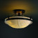 Porcelina Two Light Semi-Flush Mount in Dark Bronze (102|PNA-9680-35-BANL-DBRZ)