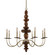 Lassen Eight Light Chandelier in Champagne Gold (33|304951CG)