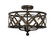 Whittaker Three Light Semi Flush Mount in Brownstone (33|504841BS)