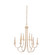 Kiera Eight Light Chandelier in Modern Gold (33|511772MG)