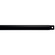 Accessory Fan Down Rod 18 Inch in Satin Black (12|360001SBK)