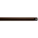 Accessory Fan Down Rod 18 Inch in Tannery Bronze Powder Coat (12|360001TZP)