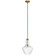 Everly One Light Pendant in Natural Brass (12|42141NBR)