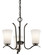 Armida Three Light Mini Chandelier in Olde Bronze (12|43073OZ)