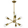 Armstrong Six Light Chandelier in Natural Brass (12|43095NBR)