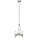 Telan Three Light Mini Chandelier in White Washed Wood (12|44286WWW)